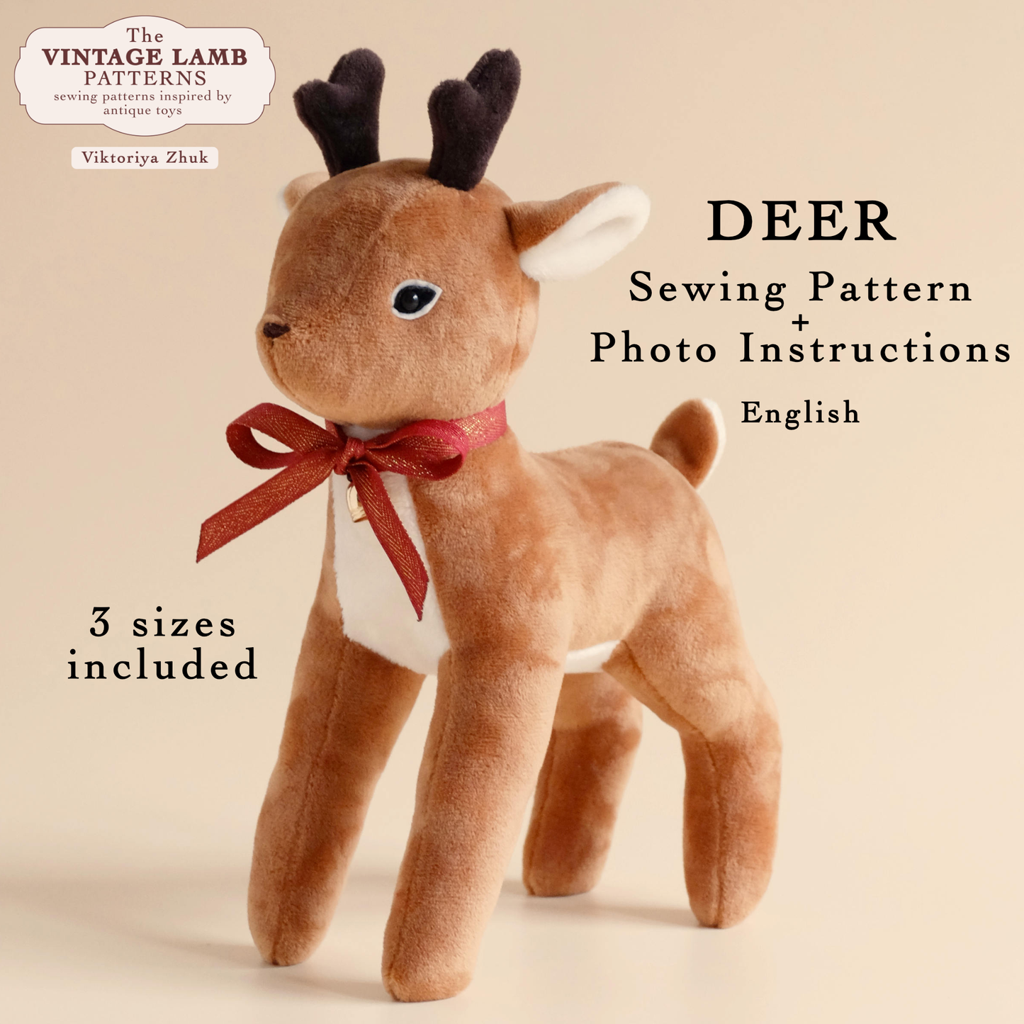 6 Stuffed Animal Sewing Pattern Bundle