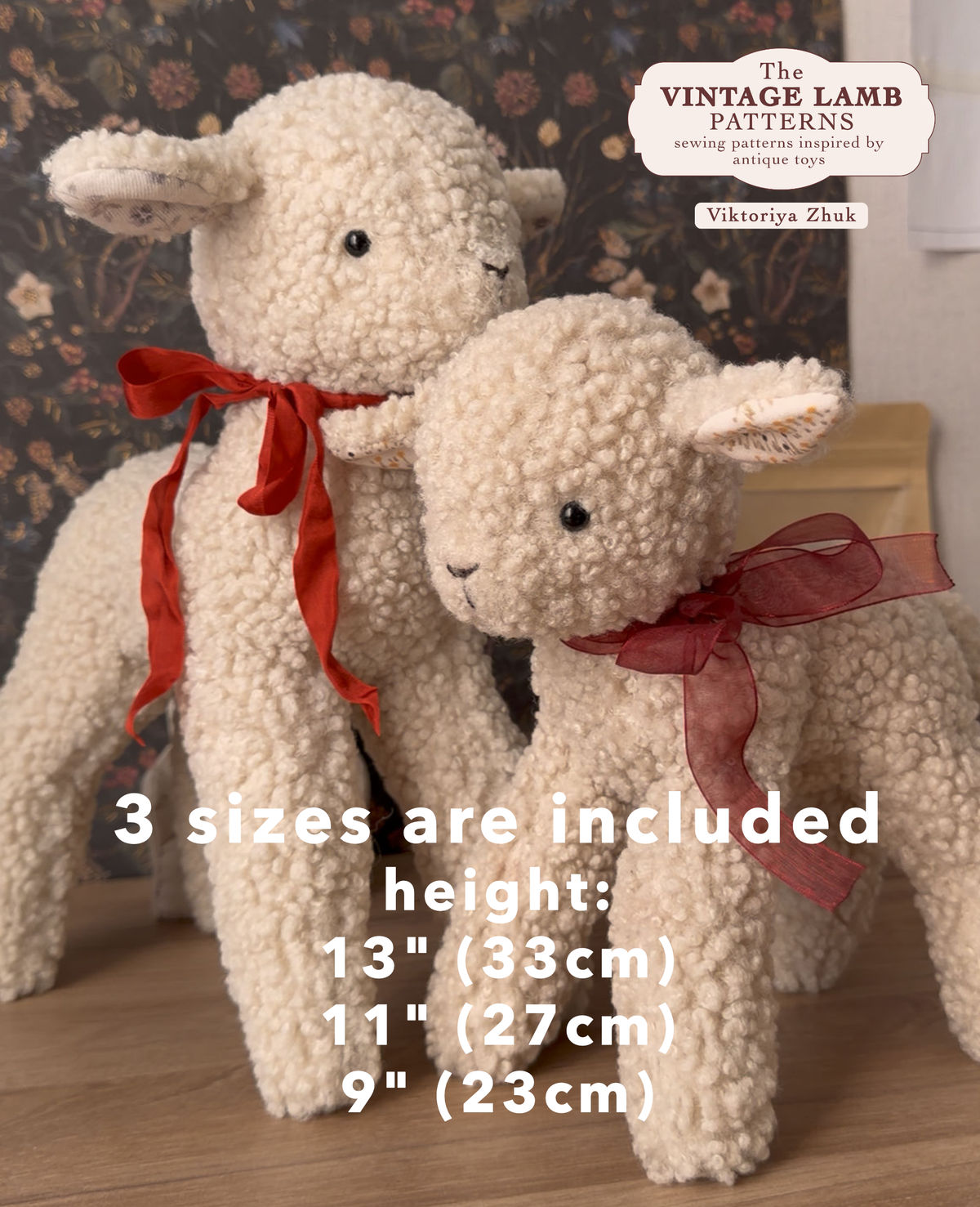 Lamb Plushie Sewing Pattern | Digital PDF – 10x2 Studio